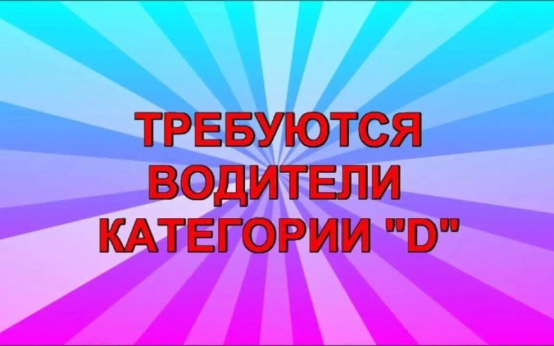 МУП «Городские маршруты» требуются водители категории D.