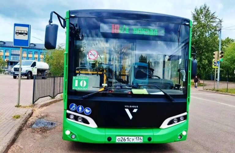Новенький тестовый пассажирский автобус среднего класса VOLGABUS 429804 вышел на дороги Улан-Удэ.