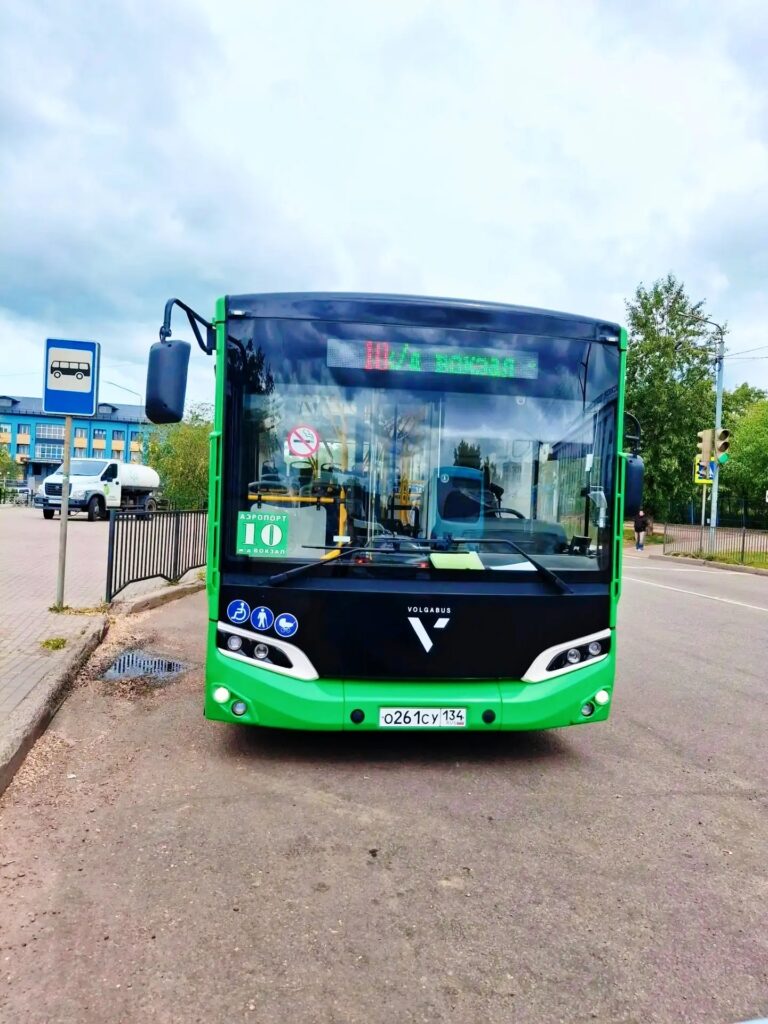 Новенький тестовый пассажирский автобус среднего класса VOLGABUS 429804 вышел на дороги Улан-Удэ.